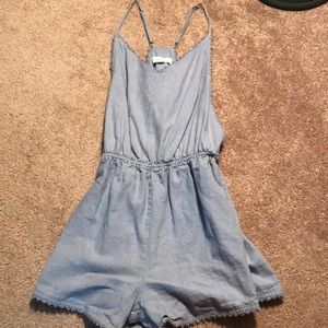 Denim romper!